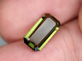 1.35 Carat Natural Faceted Moldavite Gemstone – Rare Green Crystal