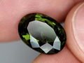 3.66 Carat Natural Faceted Moldavite Gemstone – Rare Green Crystal