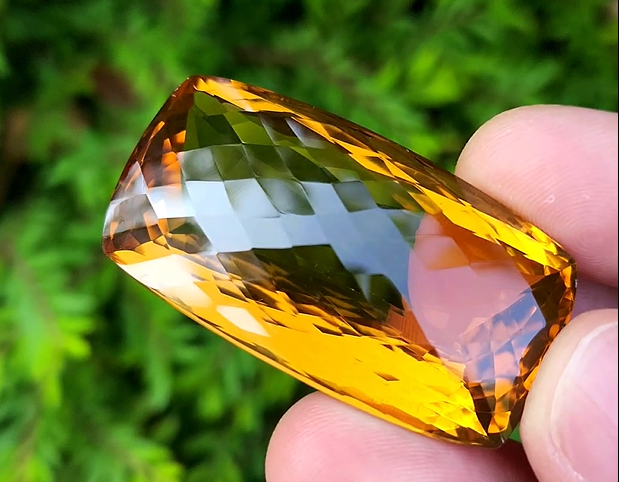 151 Carat Natural Madeira Citrine Faceted Gemstone– Large Loose Citrine Gemstone