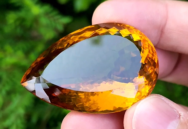 178 Carat Natural Madeira Citrine Faceted Gemstone– Large Loose Citrine Gemstone