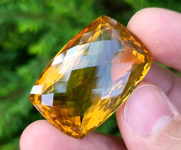 121 Carat Natural Madeira Citrine Faceted Gemstone– Large Loose Citrine Gemstone