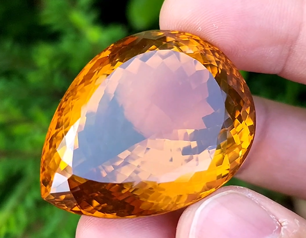 183 Carat Natural Madeira Citrine Faceted Gemstone– Large Loose Citrine Gemstone