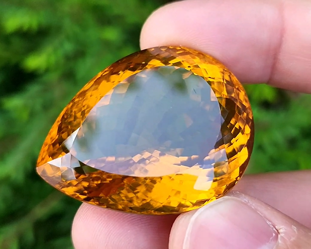 145 Carat Natural Madeira Citrine Faceted Gemstone– Large Loose Citrine Gemstone