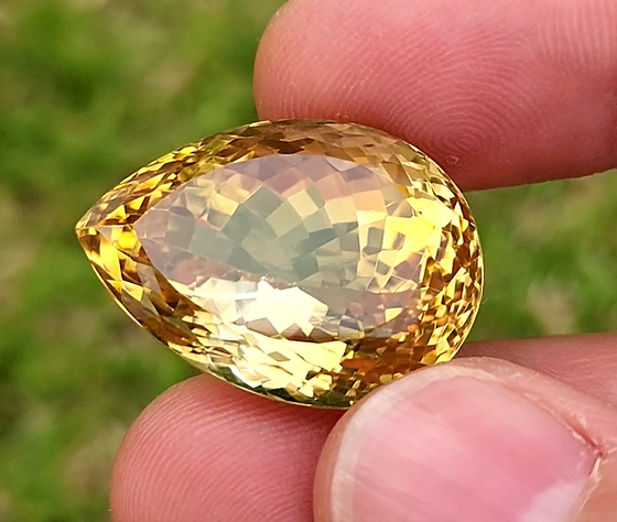52 Carat Natural Madeira Citrine Faceted Gemstone– Large Loose Citrine Gemstone