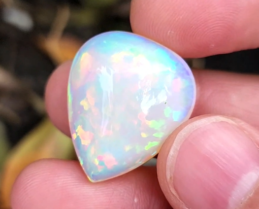 32 Carat Natural Ethiopian Multi-Fire Opal – Premium Gemstone