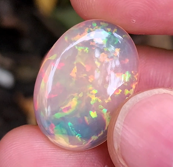 11.81 Carat Natural Ethiopian Multi-Fire Opal – Premium Gemstone