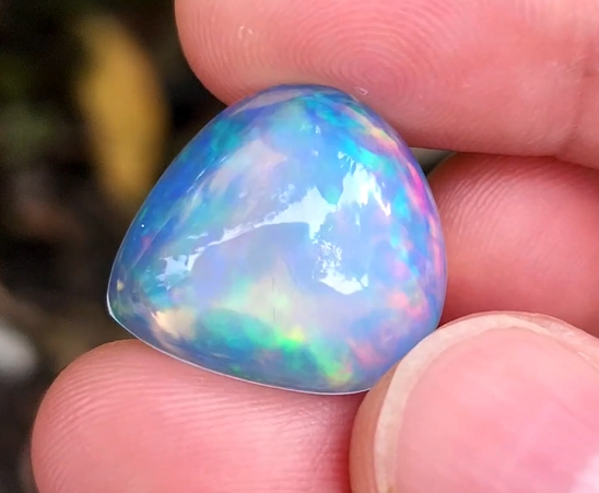 16 Carat Natural Ethiopian Multi-Fire Opal – Premium Gemstone