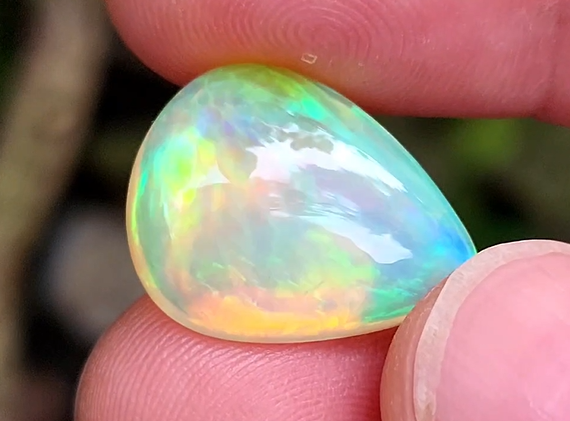 10.53 Carat Natural Ethiopian Multi-Fire Opal – Premium Gemstone