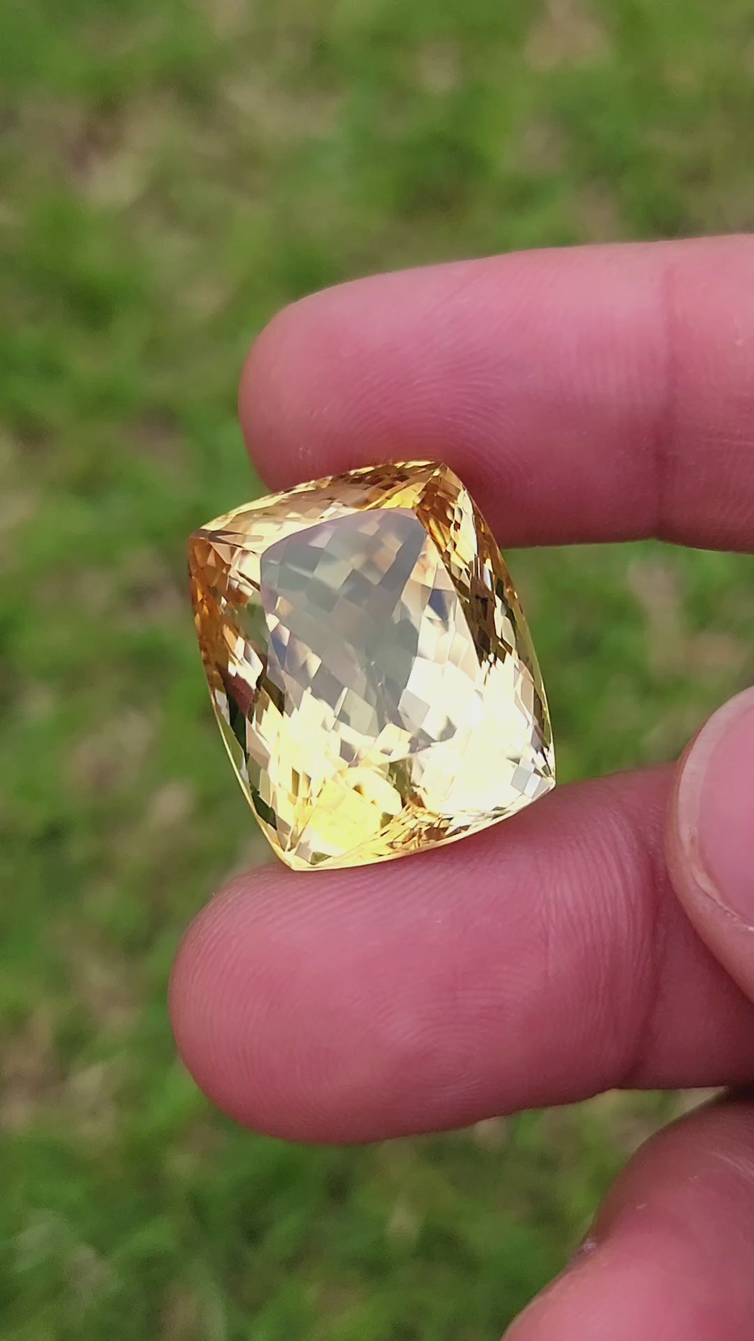 48 Carat Natural Madeira Citrine Faceted Gemstone– Large Loose Citrine Gemstone