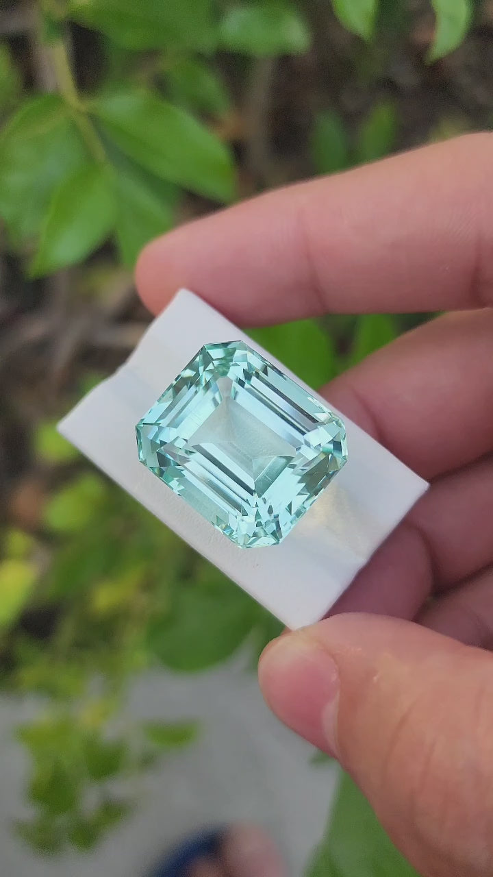 41.20 Carat Natural Aquamarine – Gemstone from Afghanistan