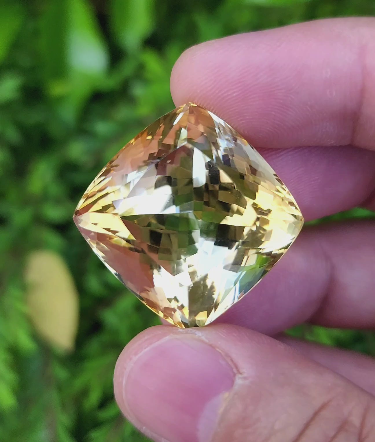 105 Carat Natural Brazilian Citrine – Untreated Golden Yellow Quartz Gemstone