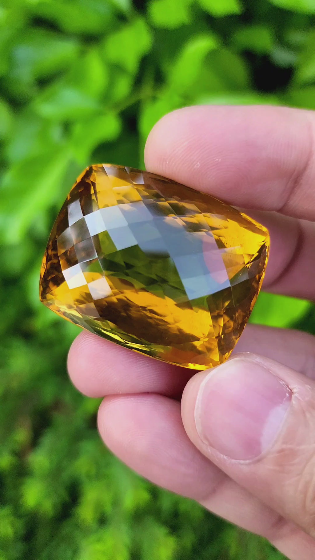 166 Carat Natural Madeira Citrine Faceted Gemstone– Large Loose Citrine Gemstone