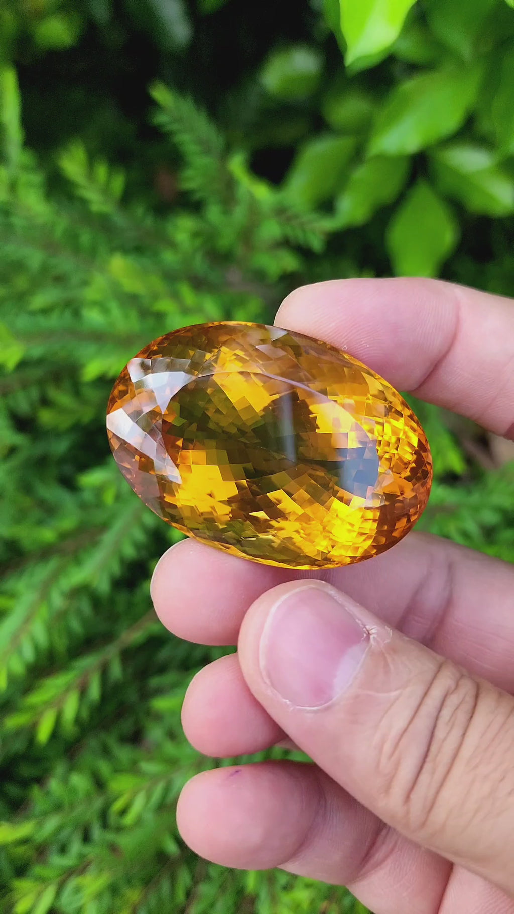 248 Carat Natural Madeira Citrine Faceted Gemstone– Large Loose Citrine Gemstone