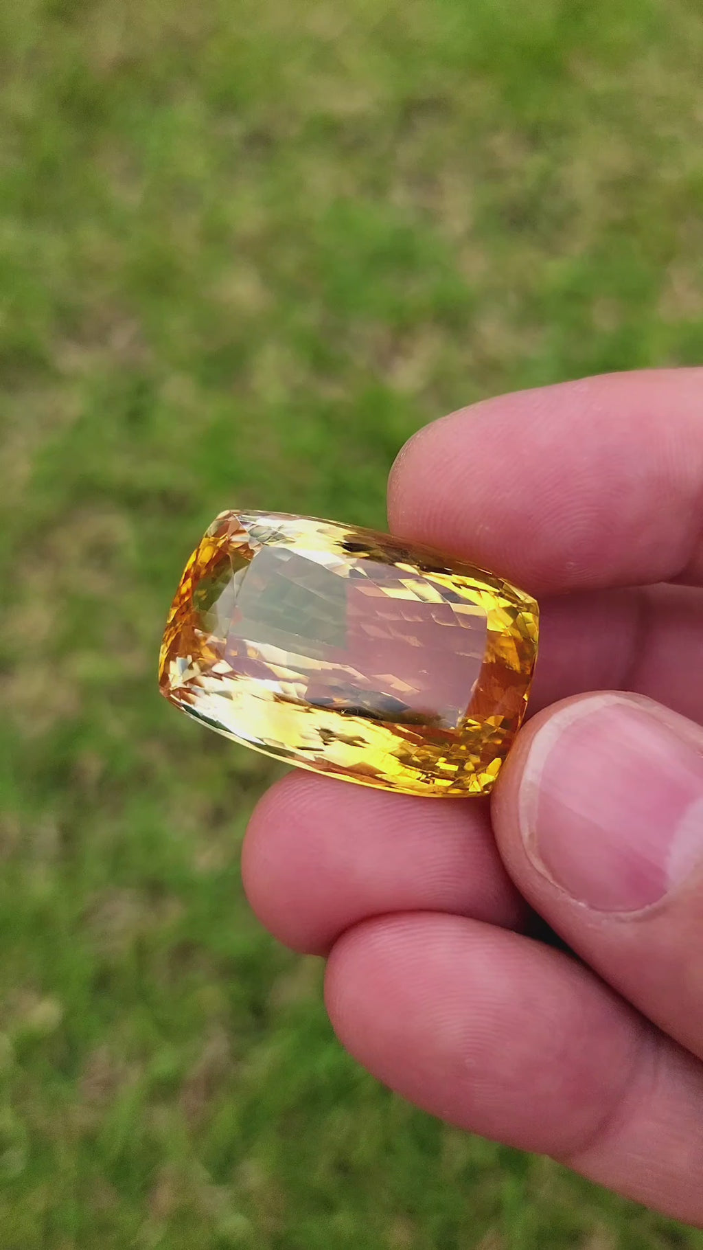 69 Carat Natural Madeira Citrine Faceted Gemstone– Large Loose Citrine Gemstone