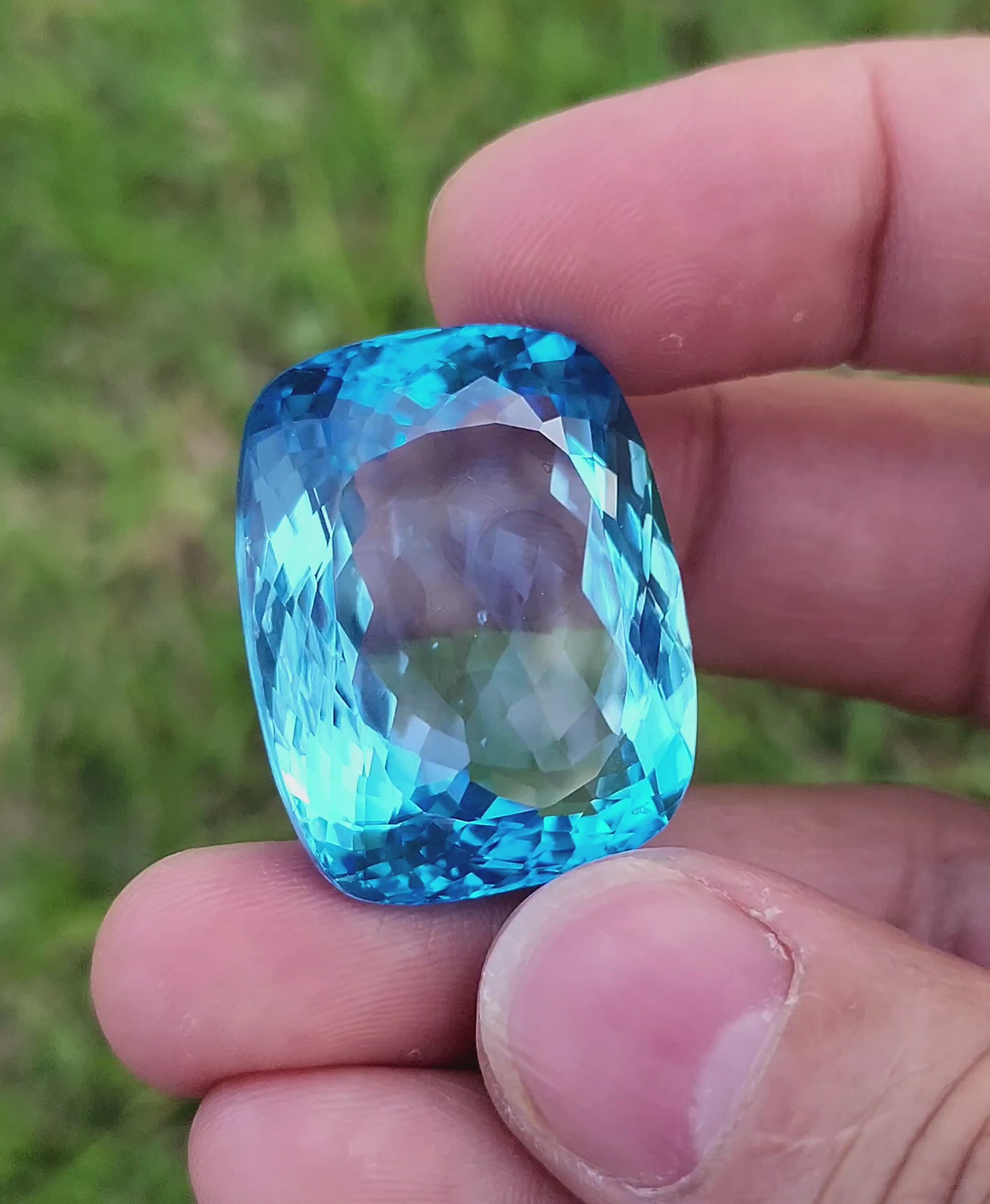 126 Carat Natural Swiss Blue Topaz – Premium Quality Gemstone
