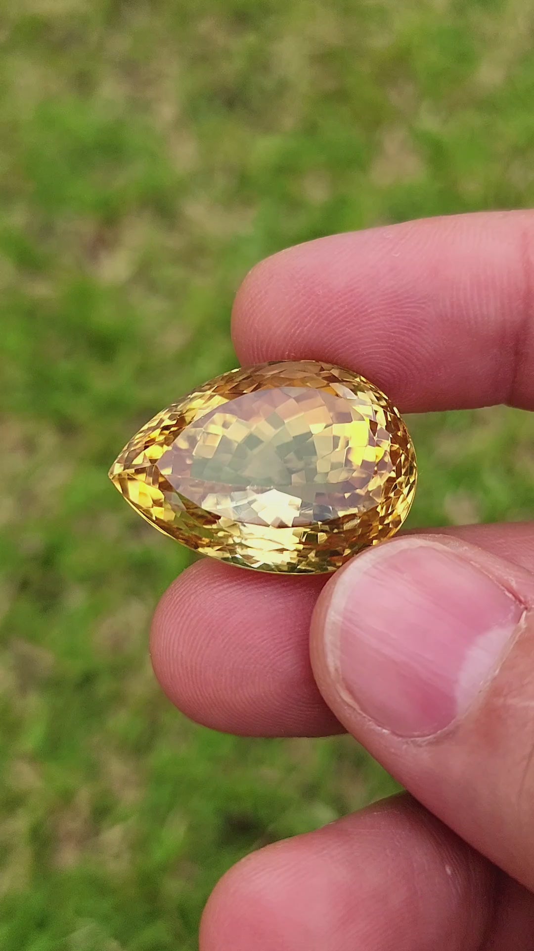 52 Carat Natural Madeira Citrine Faceted Gemstone– Large Loose Citrine Gemstone