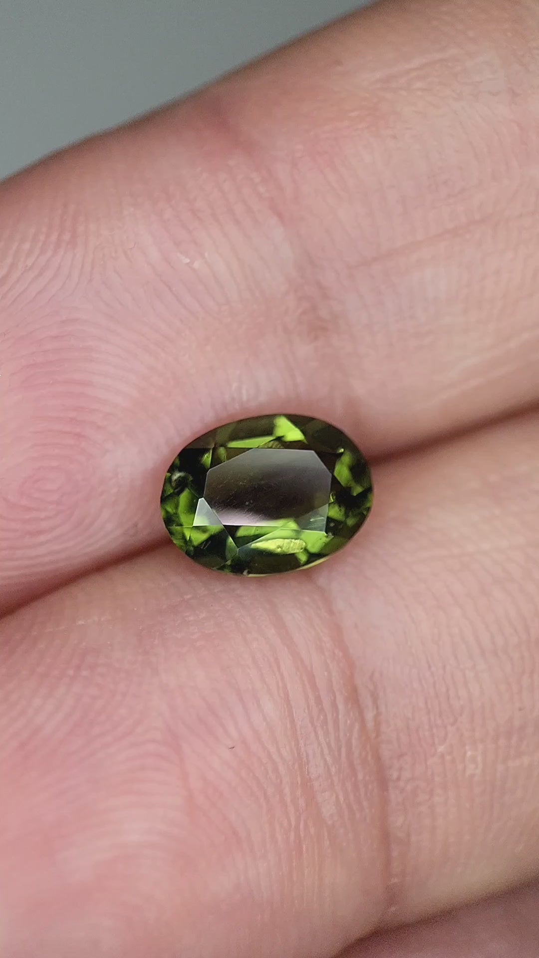 1.28 Carat Natural Faceted Moldavite Gemstone – Rare Green Crystal
