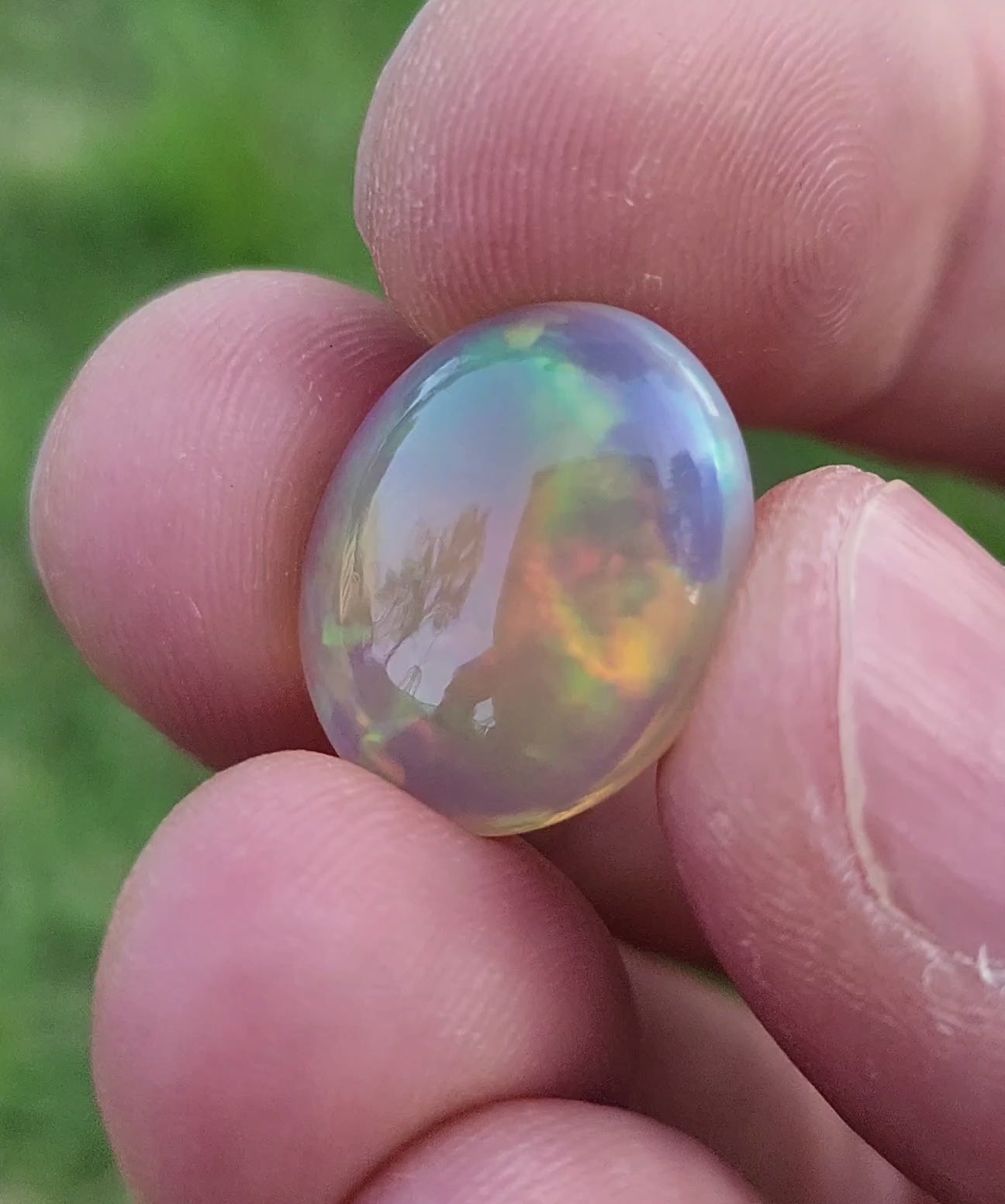 8.35 Carat Natural Ethiopian Multi-Fire Opal – Premium Gemstone