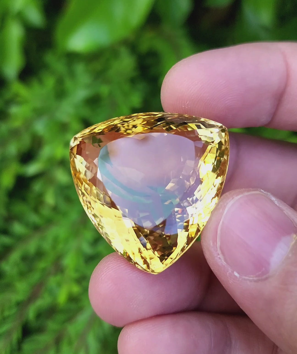 115 Carat Natural Brazilian Citrine – Untreated Golden Yellow Quartz Gemstone